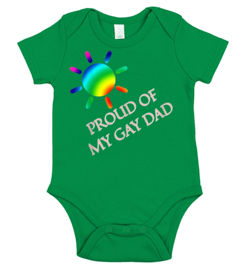Gay Dad Proud Of My Gay Dad T Pride Parade shirt Short Sleeve Baby One-Piece