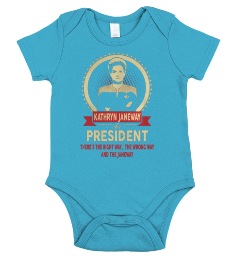 Janeway For President Shirt Short Sleeve Baby One-Piece