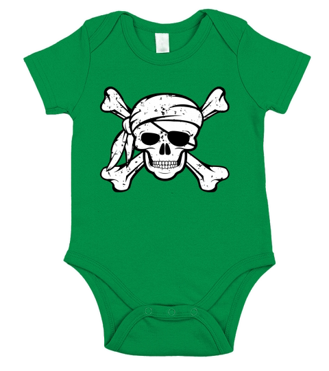 Jolly Roger Pirate Shirt Pirates Cool Party Tee Shirts Short Sleeve Baby One-Piece