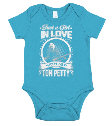 Just a Girl in love with her Tom Petty Short Sleeve Baby One-Piece