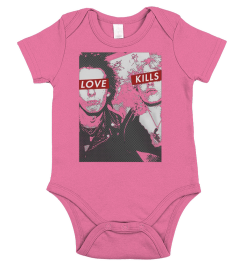 Love Kills - Sid &amp;amp; Nancy Short Sleeve Baby One-Piece