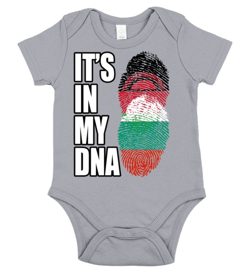 Malawian And Bulgarian Mix Heritage DNA Flag Short Sleeve Baby One-Piece