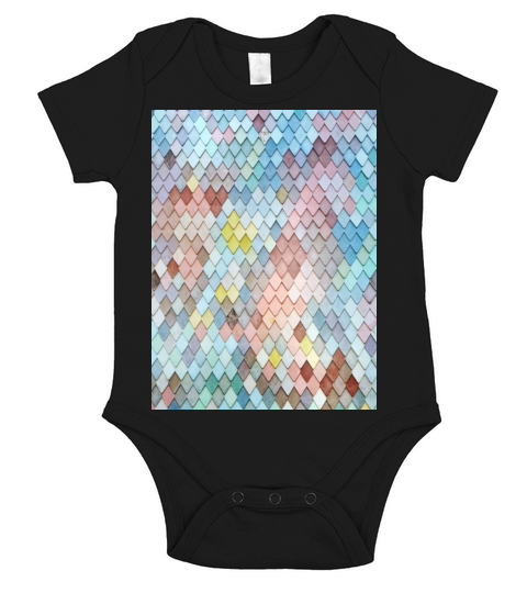 multicolored pattern Short Sleeve Baby One-Piece