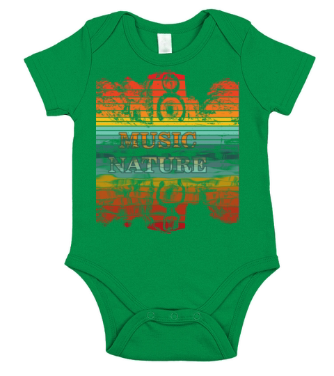 Music Nature vintage Short Sleeve Baby One-Piece