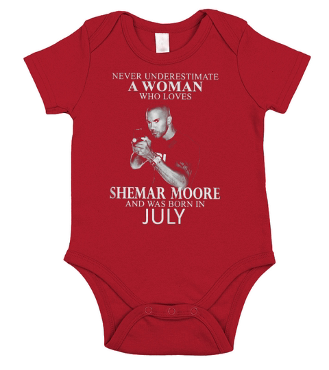 Never Underestimate A Woman Who Loves SHEMAR MOORE And Born In JANUARY Short Sleeve Baby One-Piece