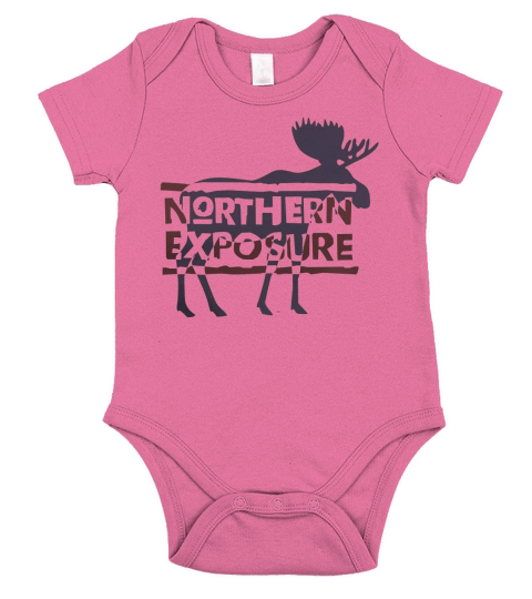 Northern Exposure Moose Short Sleeve Baby One-Piece