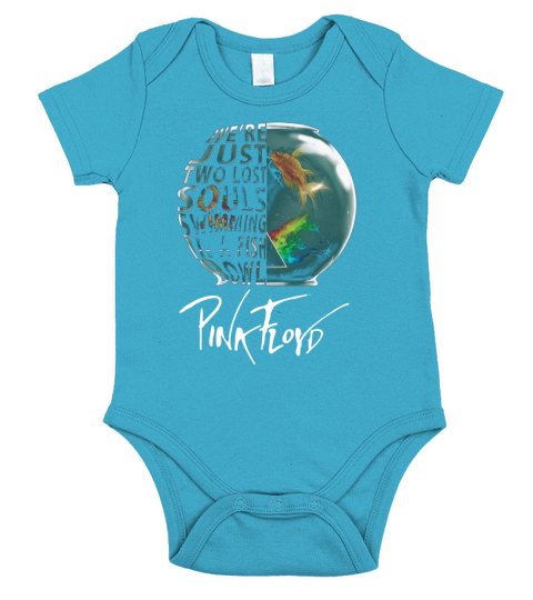 Pink Floyd Were Just Two lost Soul Swimming In The Fish Bowl Short Sleeve Baby One-Piece