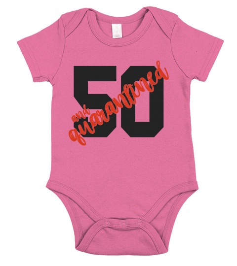 Quarantined 50th Birthday Funny Stay At Home 2020 Short Sleeve Baby One-Piece