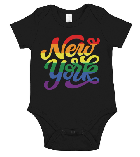 Rainbow New York NYC World Pride LGBT 2019 shirt Short Sleeve Baby One-Piece