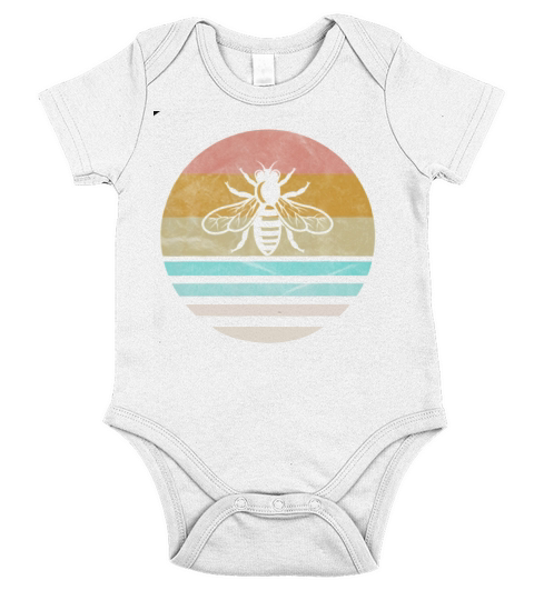 Retro Vintage Beekeeper Beekeeping Honey shirt Short Sleeve Baby One-Piece