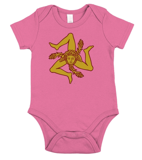 Sicily Sicilia Sicile Short Sleeve Baby One-Piece