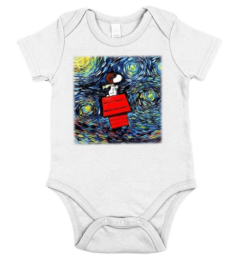 Snoopy Fly Short Sleeve Baby One-Piece