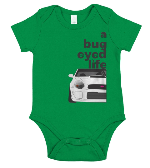 Subaru Bug Eyed Life Short Sleeve Baby One-Piece