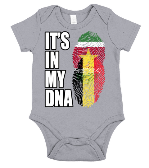 Surinamese And Belgian Vintage Heritage DNA Flag Short Sleeve Baby One-Piece