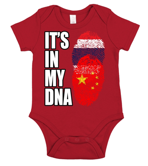 Thai And Chinese Vintage Heritage DNA Flag Short Sleeve Baby One-Piece