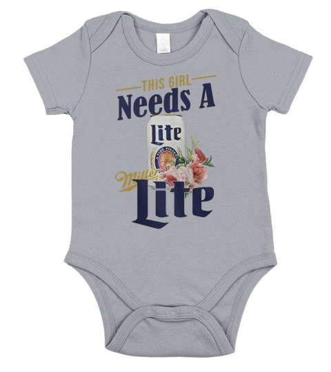 This girl needs a Miller Lite - Baby Onesie Short Sleeve Baby One-Piece