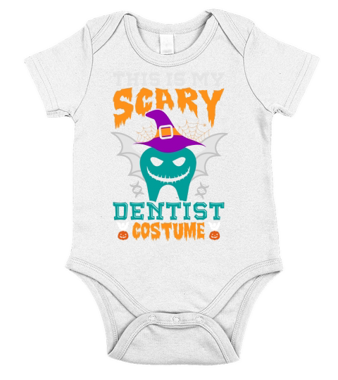 This Is My Scary Dentist Halloween Costume Short Sleeve Baby One-Piece