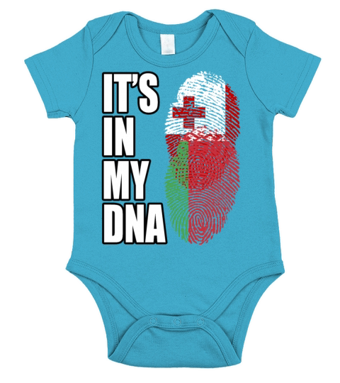 Tongan And Belarusian Mix Heritage DNA Flag Short Sleeve Baby One-Piece