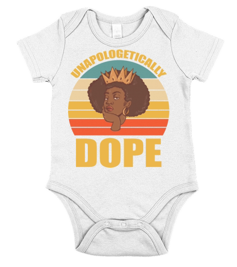 Unapologetically Dope Black history month Short Sleeve Baby One-Piece