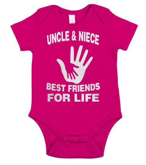 UNCLE AND NIECE BEST FRIENDS FOR LIFE 1 Short Sleeve Baby One-Piece