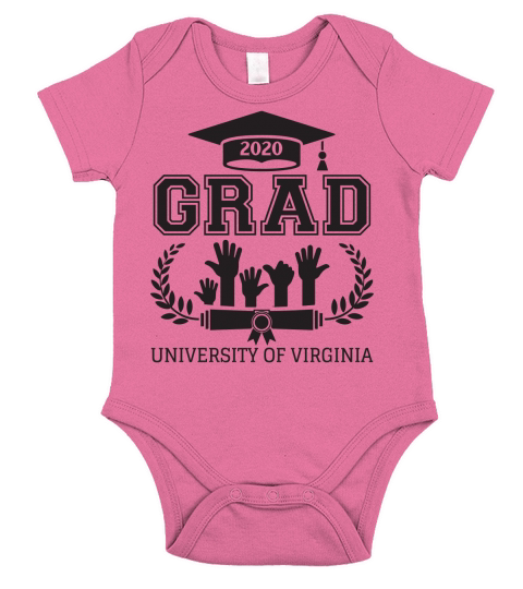 University School Graduation UNIVERSITY OF VIRGINIA Grad 2020 Short Sleeve Baby One-Piece