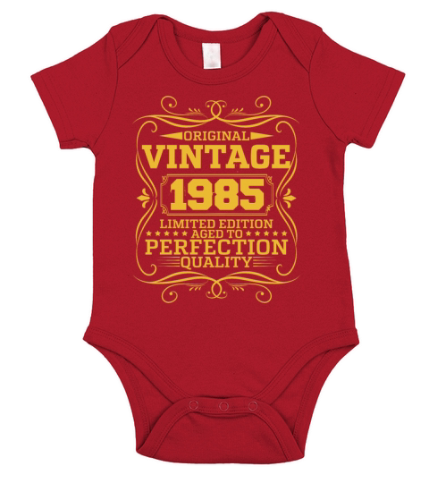 Vintage 1985 Original Limited Edition Short Sleeve Baby One-Piece