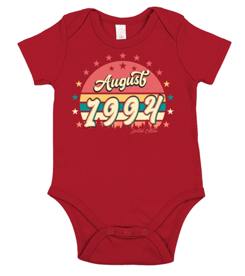 Year Of Construction 1994 In August Short Sleeve Baby One-Piece