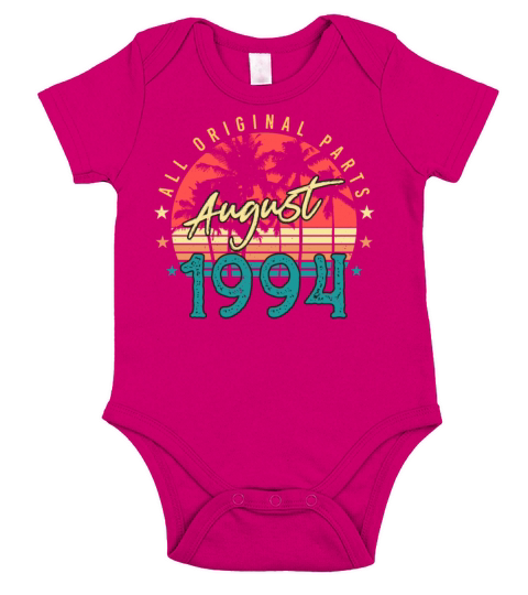 Year Of Construction In August 1994 Short Sleeve Baby One-Piece