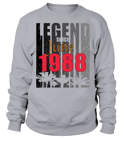 1988 vintage born in June gift Sweatshirt Unisex