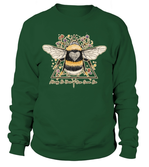 Always Be Your Own Queen Bee Beekeeper Line Art Sweatshirt Unisex