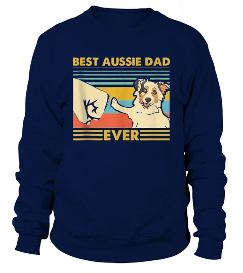 Best Aussie Dad Ever Retro Vintage Sunset Sweatshirt Unisex