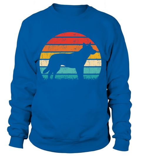 Blue Heeler Dog Vintage Sweatshirt Unisex