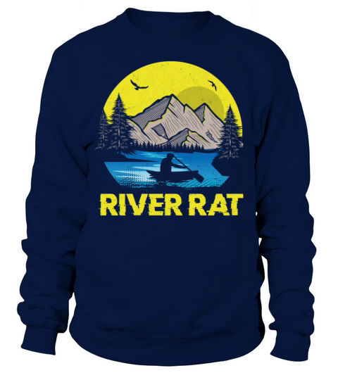 Canoe Canoeing Vintage Retro River Sweatshirt Unisex