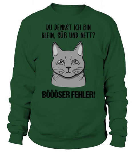 Cat Small Sweet Nice Bad Mistake Quote Gift Sweatshirt Unisex