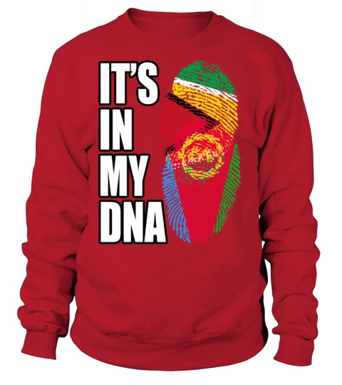 Guyanese And Eritrean Mix Heritage DNA Flag Sweatshirt Unisex
