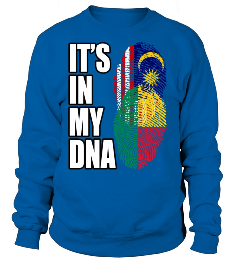 Malaysian And Benin Mix Heritage DNA Flag Sweatshirt Unisex