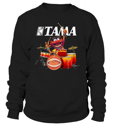 Muppets Animal Playing Drum Kits Tama Drums Sweatshirt Unisex