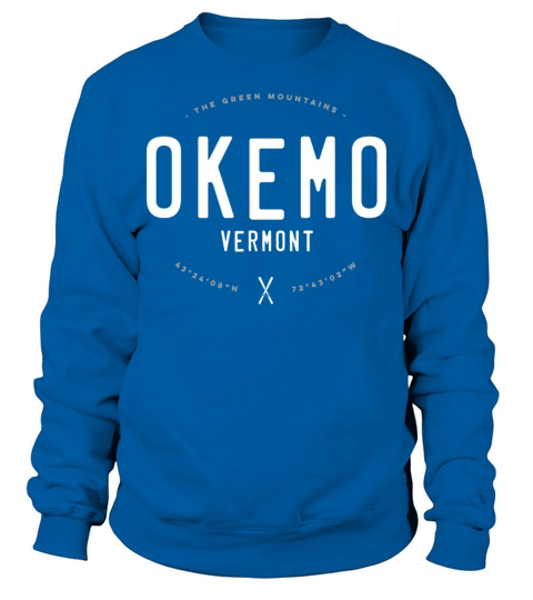 Okemo Mountain Vermont Graphic Distressed Vintage Sweatshirt Unisex