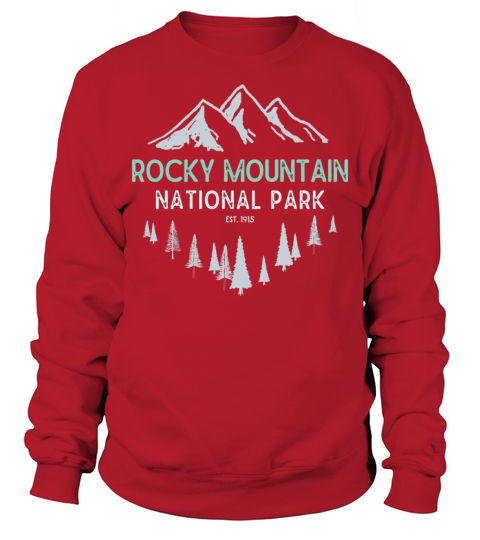 Rocky Mountain Vintage National Park Colorado Souv Sweatshirt Unisex