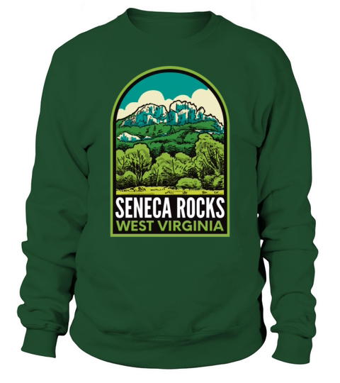 Seneca Rocks West Virginia Vintage Sweatshirt Unisex