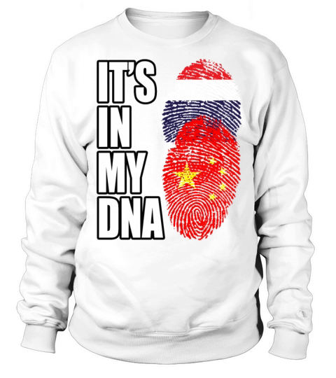 Thai And Chinese Vintage Heritage DNA Flag Sweatshirt Unisex