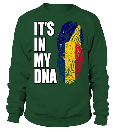 Tokelauan And Chadian Mix Heritage DNA Flag Sweatshirt Unisex