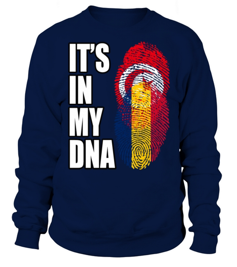 Tunisian And Chadian Mix Heritage DNA Flag Sweatshirt Unisex