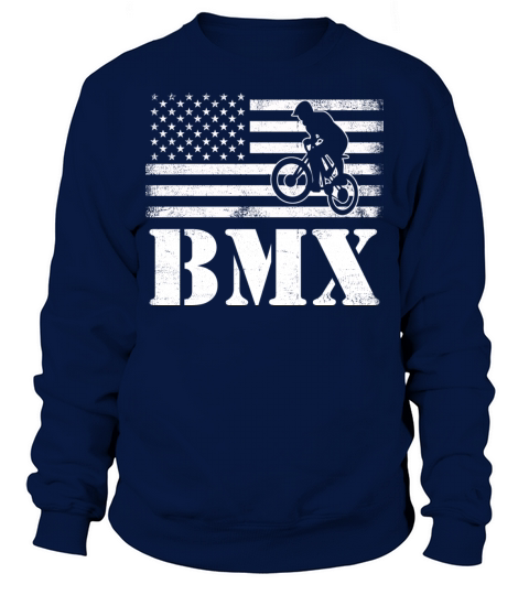USA American Flag BMX Sport Bike Biking Sweatshirt Unisex