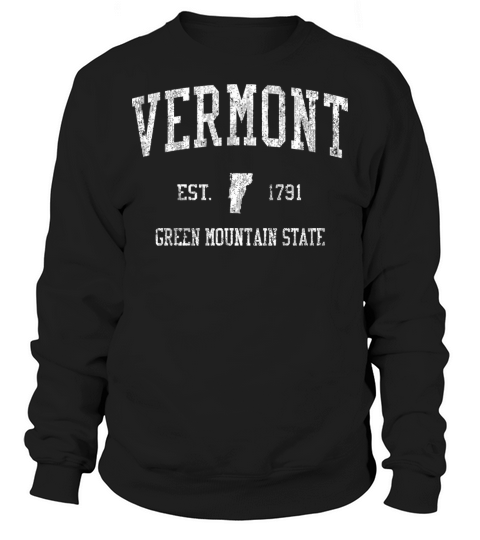Vermont Vintage Sports Design Sweatshirt Unisex