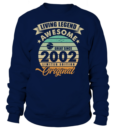 Vintaga 2002 Birthday Sweatshirt Unisex