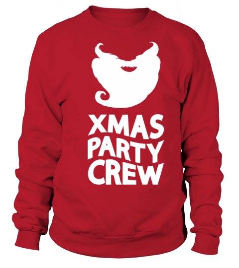 Merry Christmas Xmas Party Crew Santa Claus Beard Holiday Season Sweatshirt Unisex