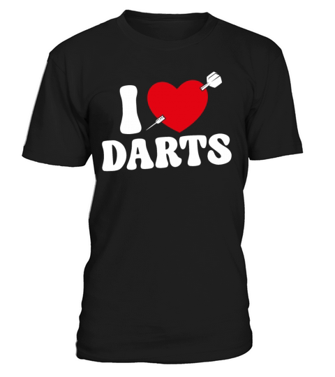 Darts Heart Vintage I Love Darts T-Shirt Unisex