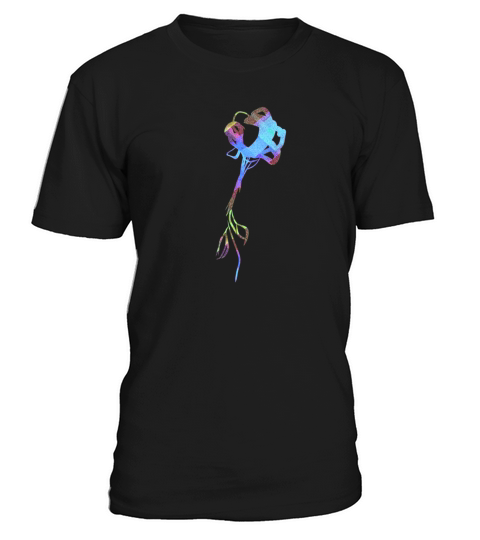 Flower Icon Shape Plant Colorful Glitter T-Shirt Unisex