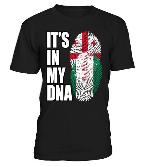 Georgian And Nigerian Mix Heritage DNA Flag T-Shirt Unisex